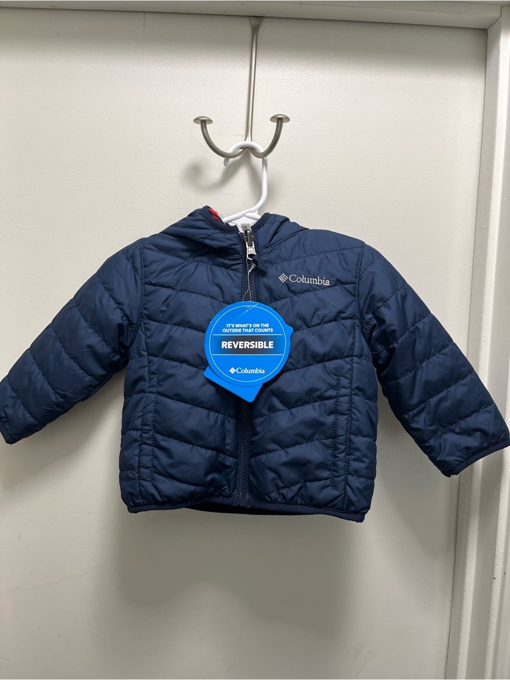 Columbia Kids Navy Reversible Puffer Jacket